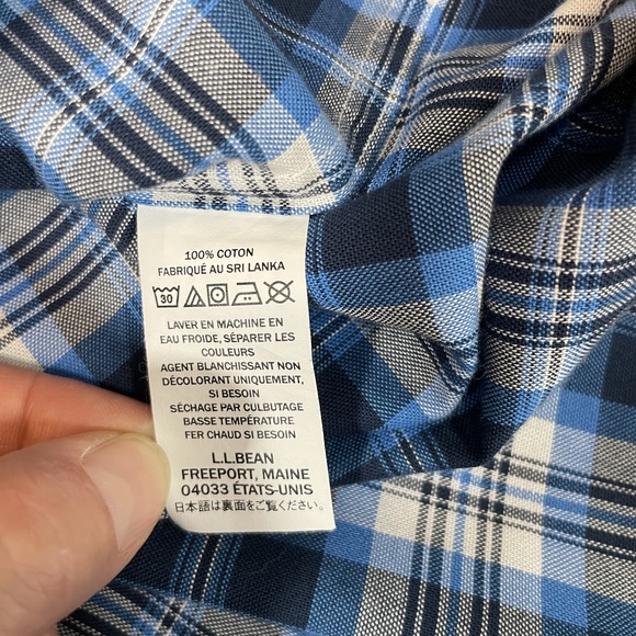 L.L.Bean Traditional Fit Plaid Shirt XL-REG - Picture 8 of 8